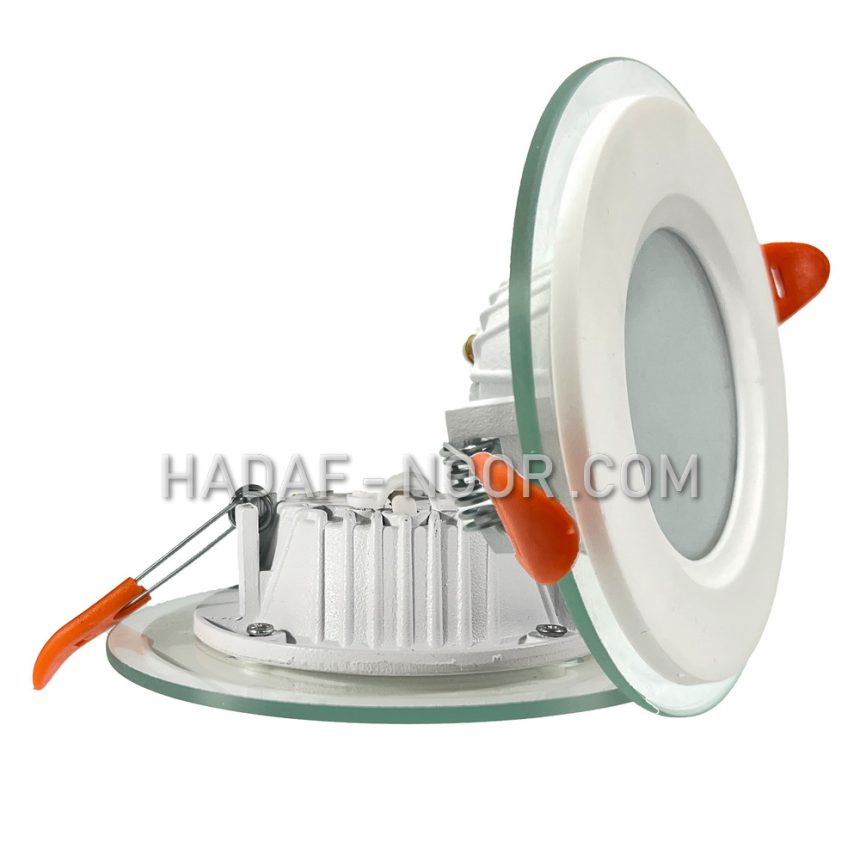 چراغ سقفی LED گرد دور شیشه 8 وات - فروشگاه لوازم روشنایی الکترو خیام ...