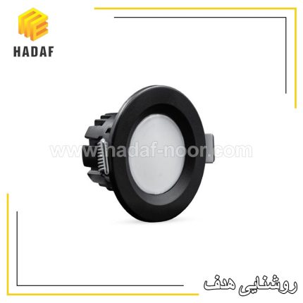 پنل سقفی گرد توکار 3/5 وات قطر 5 آلتون رای بدنه مشکی طرح دنیز AL-DE07