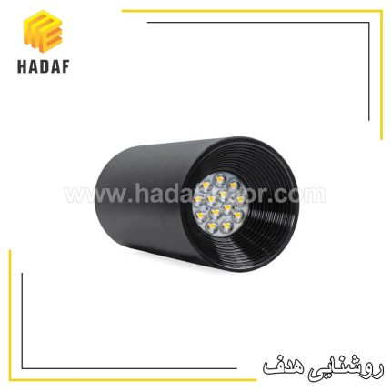 چراغ استوانه ای 12 وات روکار آلتون مدل شاینا SY11 بدنه مشکی